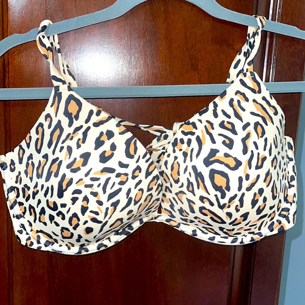 cheeta bikini top